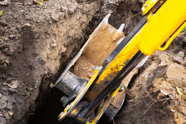 Downspout Trenching in La Crosse
