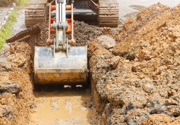 Water Line Digging in La Crosse